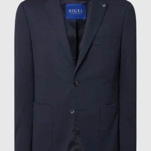 Am billigsten ? DIGEL Modern Fit 2-Knopf-Sakko Aus Jersey Modell ‘Edison’ – Marineblau ✨ 11