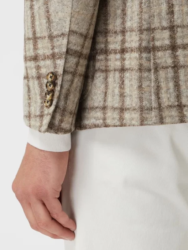 Auslauf ❤️ Windsor 2-Knopf-Sakko Mit Woll-Anteil Modell ‘Giro’ – Beige ? 4