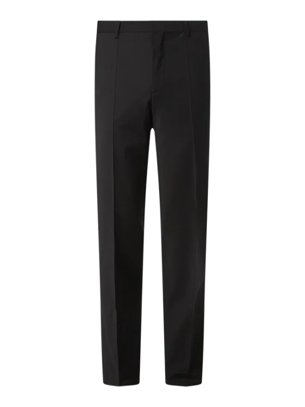Neu ⌛ HUGO Hose Mit Bügelfalten Modell ‘Simmons’ – Schwarz ⌛ 1