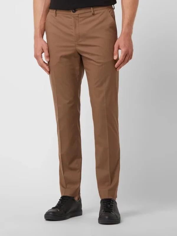 Bestpreis ✔️ Selected Homme Slim Fit Anzughose Mit Stretch-Anteil Modell ‘Mylologan’ – Camel ? 5