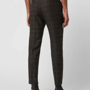 Brandneu ? Strellson Slim Fit Anzughose Mit Leinen-Anteil Modell ‘Till’ – Dunkelbraun ? 15