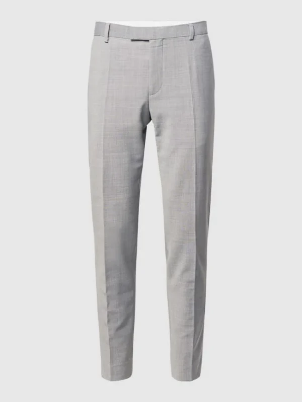 Billig ? Strellson Slim Fit Anzughose Mit Stretch-Anteil ‘Flex Cross’ – Hellgrau ? 3