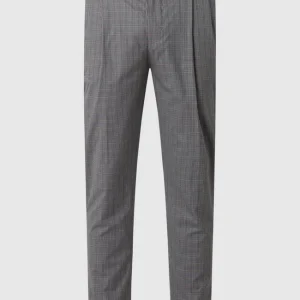 Am billigsten ? Drykorn Bundfaltenhose Mit Glencheck-Muster Modell ‘Nosh’ – Mittelgrau ? 9