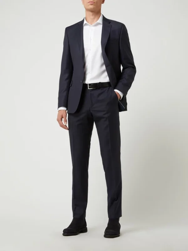 Großhandel ? DIGEL Modern Fit Anzughose Aus Schurwolle Modell ‘Per’ – Marineblau ? 1