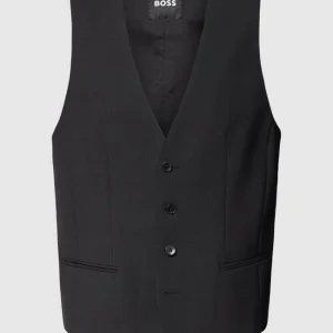 Besorgen ✨ BOSS Weste Mit Paspeltaschen Modell ‘Huge Vest’ – Anthrazit ? 9