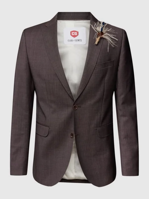 Besorgen ✔️ CG – Club Of Gents 2-Knopf-Sakko Mit Kissing Buttons Modell ‘Paul’ – Rot ? 3