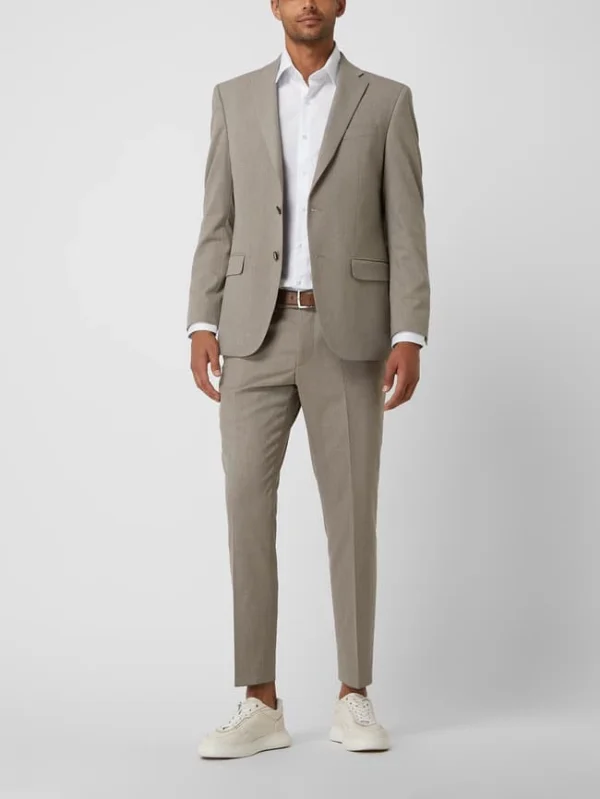 Neu ? Pierre Cardin Regular Fit 2-Knopf-Sakko Mit Stretch-Anteil Modell ‘Grant’ – ‘Futureflex’ – Hellbraun ? 1