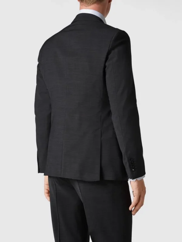 Budget ? Strellson Slim Fit 2-Knopf-Sakko Mit Stretch-Anteil ‘Flex Cross’ – Anthrazit ✔️ 6