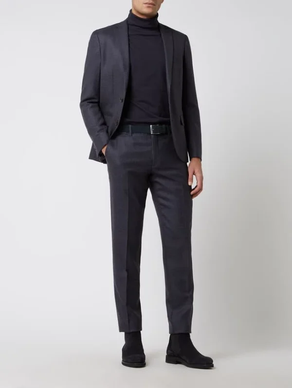 Am billigsten ? Matinique Regular Fit Anzughose Aus Wollmischung Modell ‘Las’ – Dunkelbraun ? 1