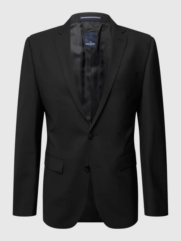 Top 10 ⭐ Daniel Hechter Modern Fit 2-Knopf-Sakko Mit Stretch-Anteil – Schwarz ? 3