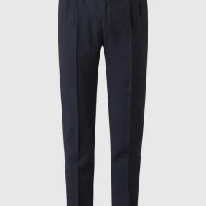 Großhandel ? Windsor Shaped Fit Anzughose Aus Leinenmischung Modell ‘Sapo’ – Marineblau ? 9