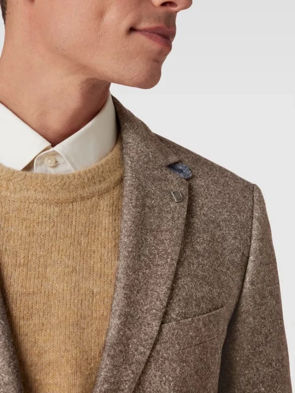 Auslauf ✔️ DIGEL Modern Fit 2-Knopf-Sakko Mit Pattentaschen Modell ‘Ezzo’ – Beige ✨ 4