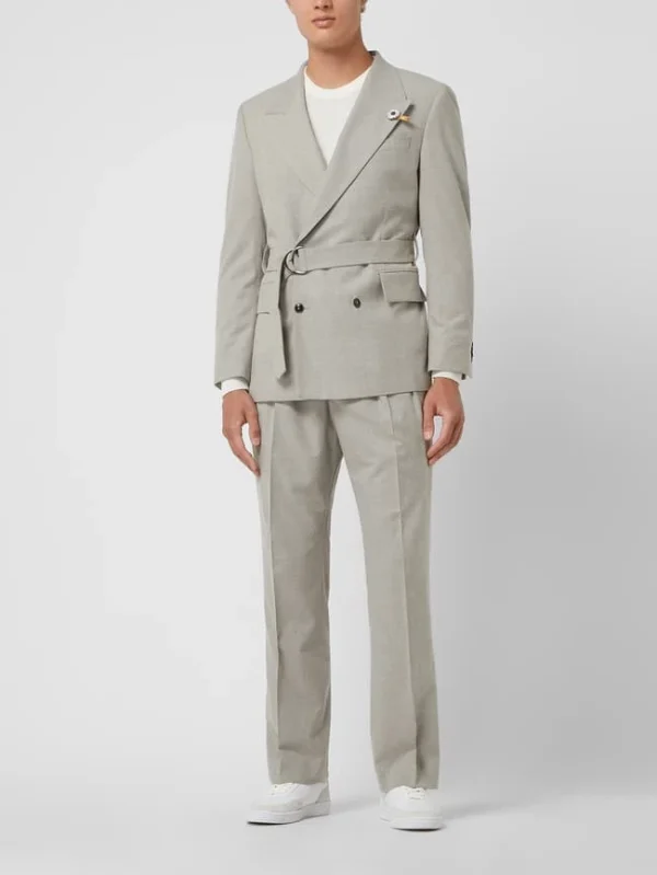 Blitzangebot ? Baldessarini Contemporary Fit Sakko Mit Taillengürtel Modell ‘Carter’ – Beige ? 1