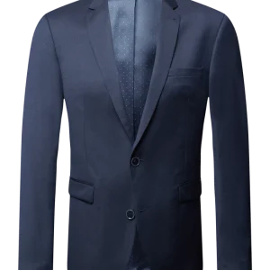 Am billigsten ? MCNEAL Slim Fit 2-Knopf-Sakko Mit Webmuster – Marineblau ? 9