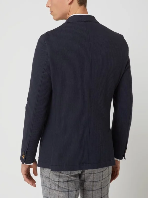 Aktion ? CG – Club Of Gents Slim Fit 2-Knopf-Sakko Aus Jersey Modell ‘Carter’ – Blau ? 6