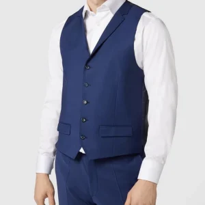 Am billigsten ? Roy Robson Weste Aus Schurwollmischung Mit Reverskragen – Royalblau ? 13