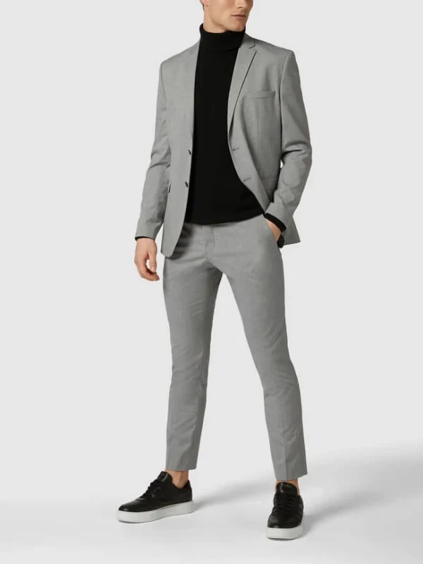 Coupon ? Selected Homme Slim Fit Anzug-Hose Mit Stretch-Anteil – Hellgrau Meliert ✨ 1