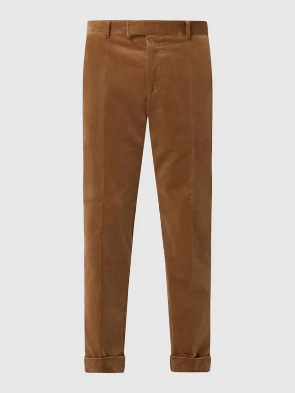 Bestpreis ? Strellson Relaxed Fit Anzughose Aus Cord Modell ‘Luc’ – Camel ✔️ 3