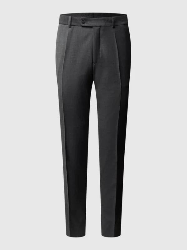 Beste Bewertungen von ? Carl Gross Modern Fit Anzughose Aus Schurwolle – Anthrazit ? 3
