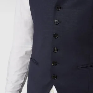 Blitzangebot ? JOOP! Collection Slim Fit Weste Mit Webstruktur Modell ‘White’ – Marineblau ❤️ 11