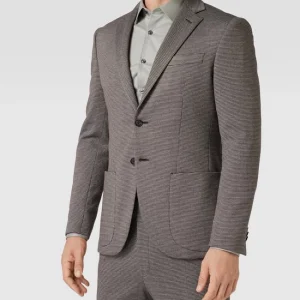 Blitzangebot ? JOOP! Collection Extra Slim Fit 2-Knopf-Sakko Mit Hahnentrittmuster – Mittelbraun ? 13