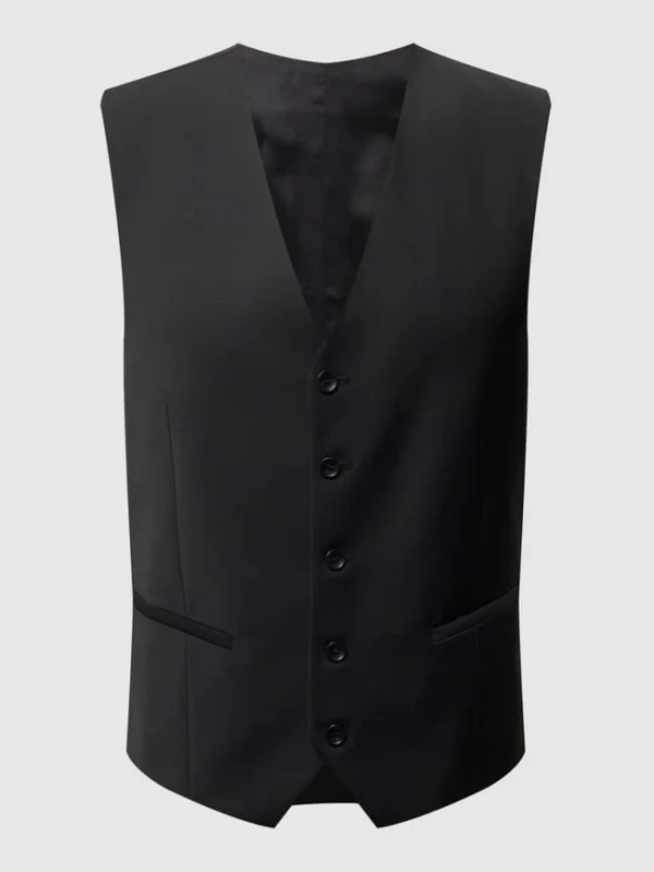 Neu ? CG – Club Of Gents Weste Mit Leistentaschen Modell ‘Carlto’ – Schwarz ❤️ 3