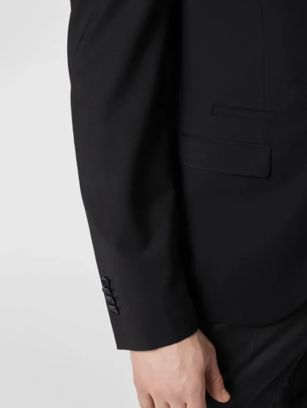 Coupon ? Cinque Slim Fit 2-Knopf-Sakko Mit Stretch-Anteil Modell ‘CiCastello’ – ‘CIPOWERSTRETCH’ – Schwarz ? 4