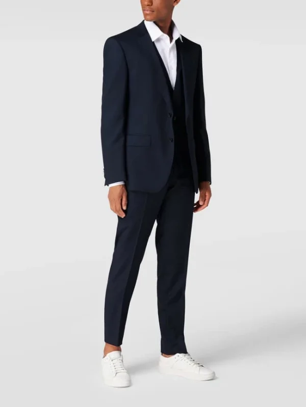 Budget ? BOSS Slim Fit 2-Knopf-Sakko Aus Reiner Schurwolle – Marineblau ⌛ 1