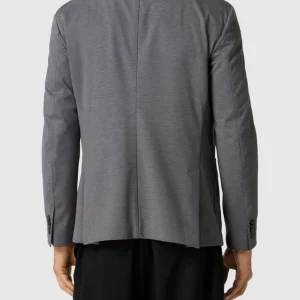 Bester Verkauf ? Baldessarini Slim Fit 2-Knopfsakko Mit Anstecknadel Modell ‘Seba’ – Silber Meliert ✔️ 15