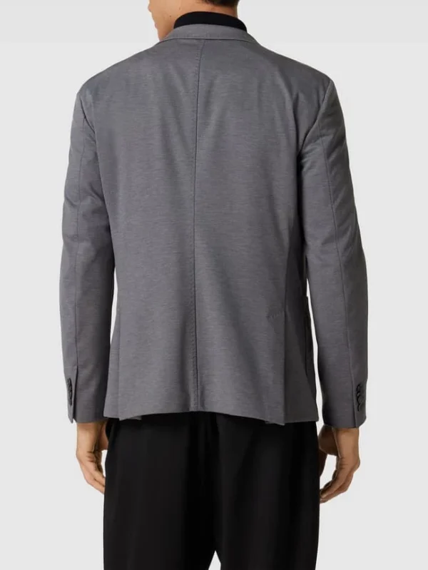 Bester Verkauf ? Baldessarini Slim Fit 2-Knopfsakko Mit Anstecknadel Modell ‘Seba’ – Silber Meliert ✔️ 6