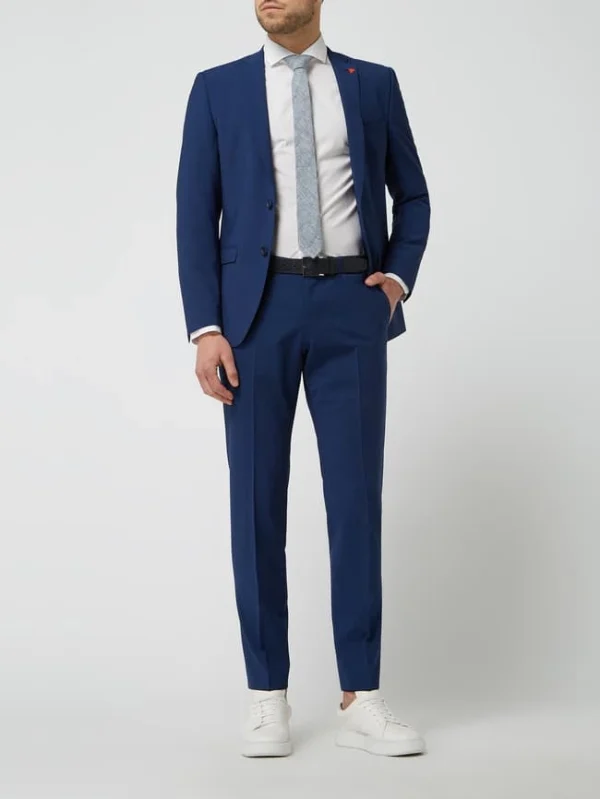 Bestes Angebot ? Roy Robson Anzughose Mit Schurwoll-Anteil Modell ‘Slacks’ – Blau ❤️ 1