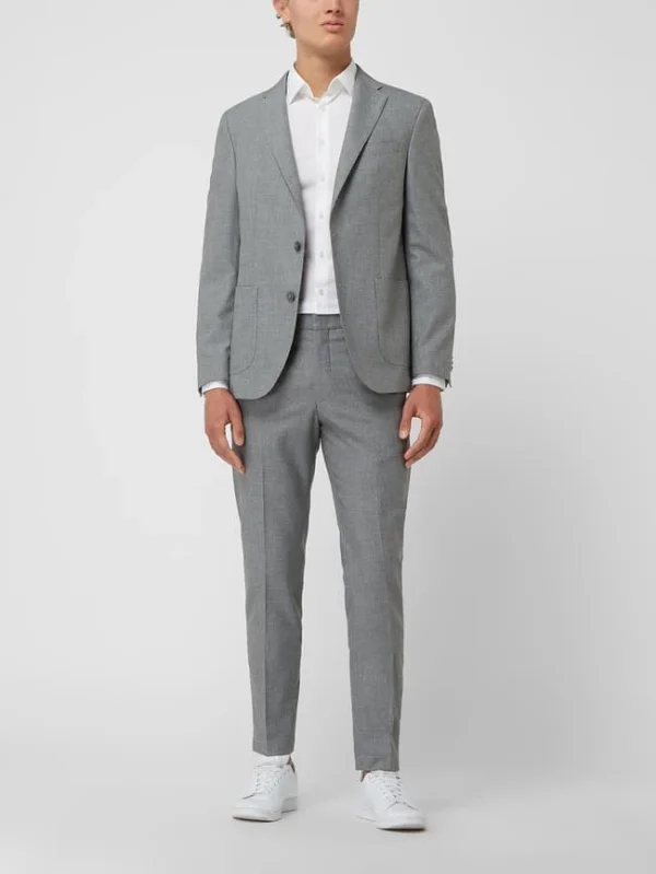 Beste Bewertungen von ? Pierre Cardin Slim Fit 2-Knopf-Sakko Mit Stretch-Anteil Modell ‘Michel’ – Hellgrau ? 1