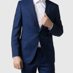 Schlussverkauf ? BOSS Slim Fit 2-Knopf-Sakko Aus Reiner Schurwolle – Royalblau ? 13