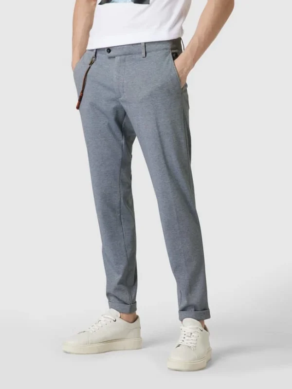 Besorgen ? CG – Club Of Gents Stoffhose Mit Hahnentrittmuster – Blau ? 5
