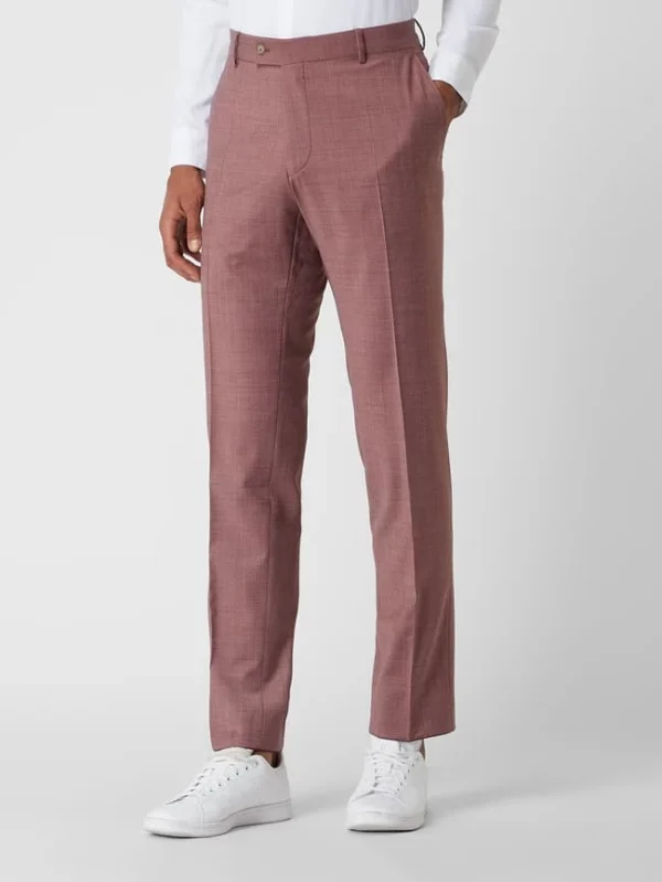 Billig ? Daniel Hechter Modern Fit Anzughose Mit Stretch-Anteil – Bordeaux Rot ? 5