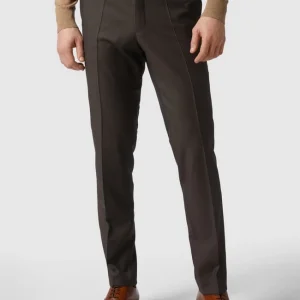 Bestpreis ✨ Carl Gross Modern Fit Anzughose Aus Schurwolle – Mittelbraun ? 13