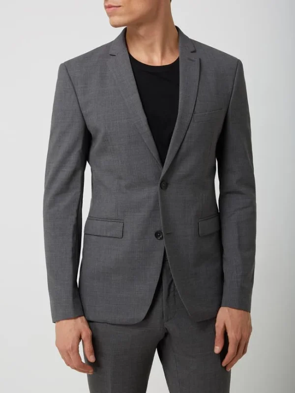 Brandneu ? Esprit Collection Slim Fit 2-Knopf-Sakko Mit Stretch-Anteil – Anthrazit ⌛ 5
