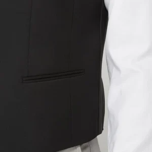 Großhandel ? BOSS Slim Fit Weste Aus Schurwolle – Schwarz ? 11