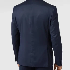 Am billigsten ? MCNEAL Slim Fit 2-Knopf-Sakko Mit Webmuster – Marineblau ? 15