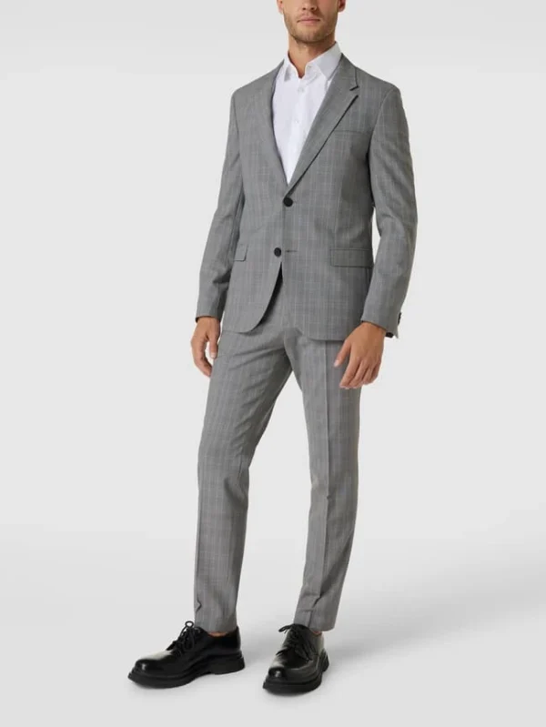 Angebote ? HUGO Hose Mit Glencheck-Muster Modell ‘Hesten’ – Hellgrau ? 1