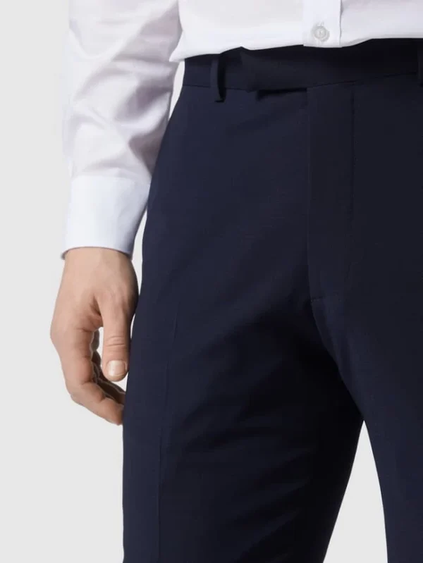 Budget ? MCNEAL Business-Hose Mit Webstruktur – Marineblau ? 4
