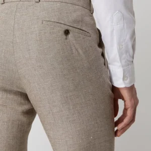 Blitzangebot ? Carl Gross Modern Fit Hose Aus Leinenmischung Modell ‘Tomte’ – Mittelbraun ? 11