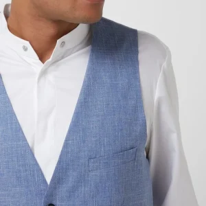 Aktion ? Strellson Weste Mit Leinen-Anteil Modell ‘Gyl’ – Hellblau ✨ 11
