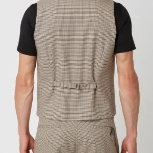 Coupon ? Cinque Slim Fit Weste Mit Pepita-Dessin Modell ‘Civiro’ – Ecru ? 15