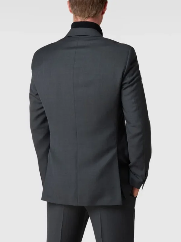 Blitzangebot ? Pierre Cardin 2-Knopf-Sakko Aus Schurwolle Mit Webmuster – Anthrazit ✔️ 6