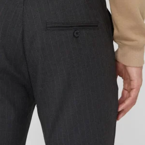 Brandneu ? Matinique Slim Fit Anzughose Mit Nadelstreifen Modell ‘Liam’ – Mittelgrau ? 11