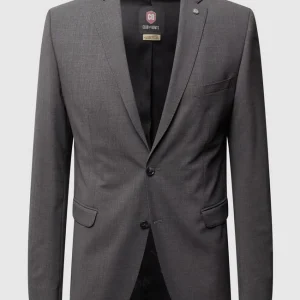 Bestpreis ? CG – Club Of Gents Slim Fit 2-Knopf-Sakko Mit Pattentaschen Modell ‘Caden’ – Dunkelgrau ⭐ 9