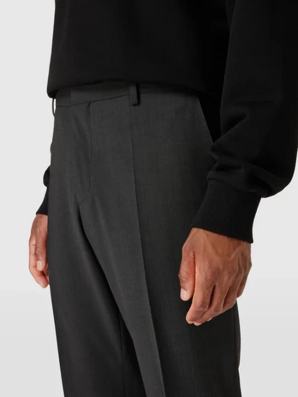 Aktion ❤️ BOSS Hose Mit Bügelfalten Modell ‘Simmons’ – Schwarz ? 4