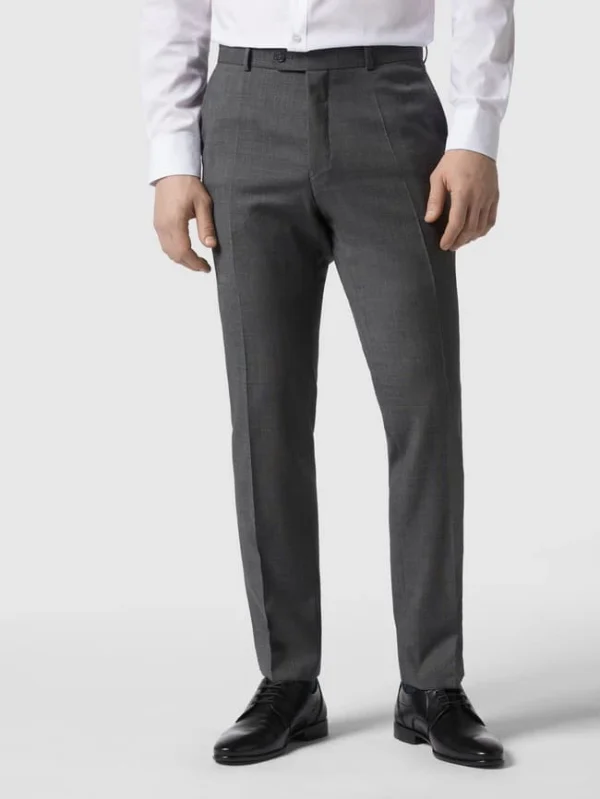 Beste Bewertungen von ? Carl Gross Modern Fit Anzughose Aus Schurwolle – Anthrazit ? 5
