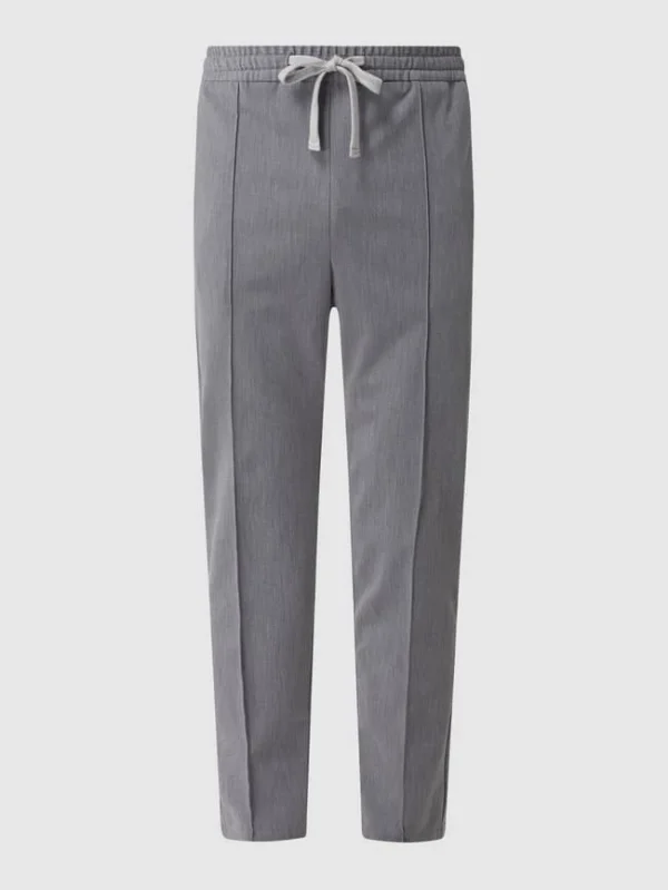 Bester Verkauf ? Windsor Jogpants Mit Stretch-Anteil Modell ‘Nostro’ – Hellgrau ? 3